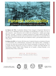 Invitación a Mesa Redonda 100 años La Exposicion